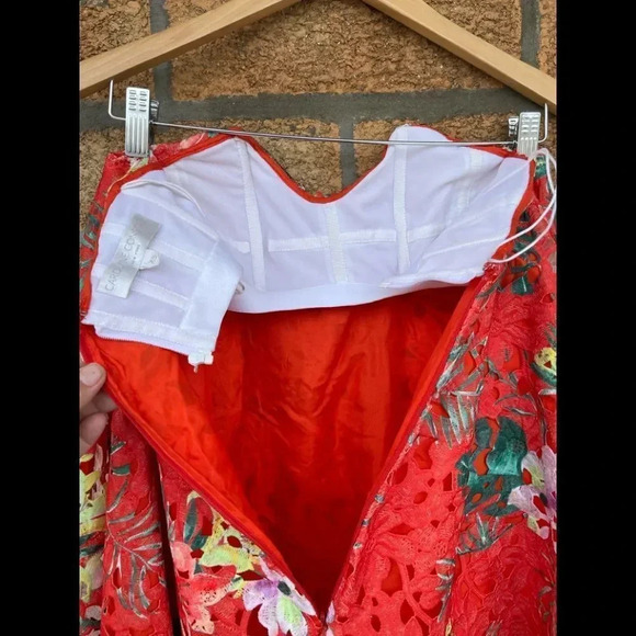 Caroline Constas Embroidered Bustier Dress xs - Picture 9 of 13